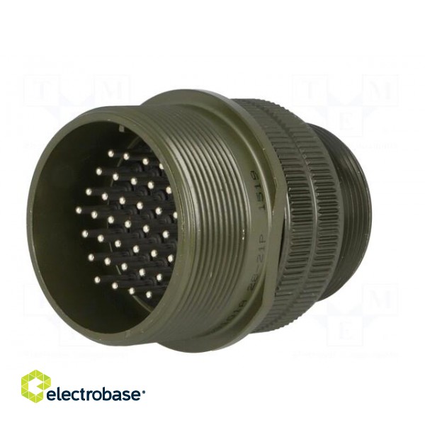 Connector: circular | plug | for cable | PIN: 37 | male | soldering | 13A image 2