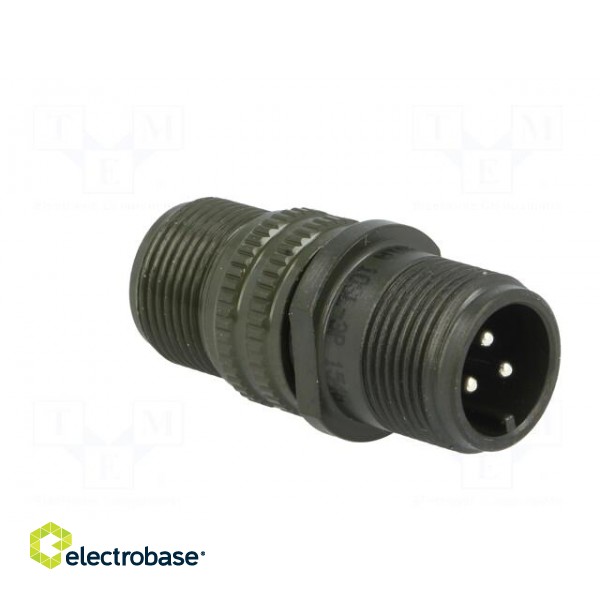 Connector: circular | plug | for cable | PIN: 3 | male | soldering | MS/DS image 8