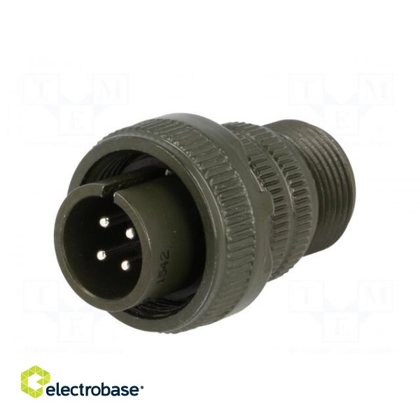 Connector: circular | Series: DS/MS | plug | male | PIN: 4 | for cable фото 2