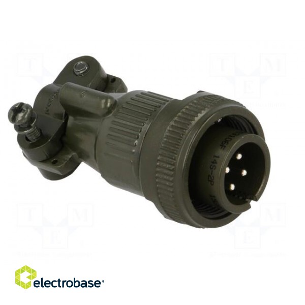 Connector: circular | Series: DS/MS | plug | male | PIN: 4 | for cable image 8