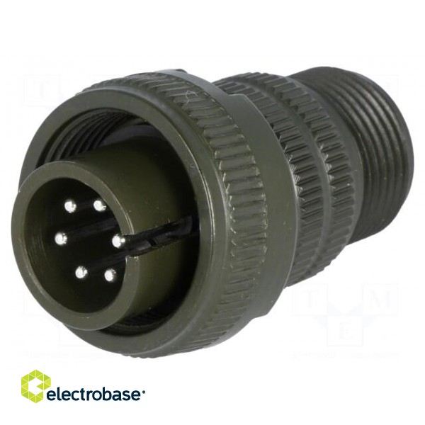 Connector: circular | Series: DS/MS | plug | male | PIN: 6 | for cable фото 1