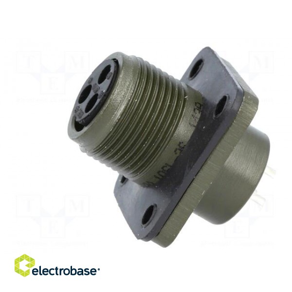 Connector: circular | Series: DS/MS | socket | female | PIN: 3 | 13A image 3
