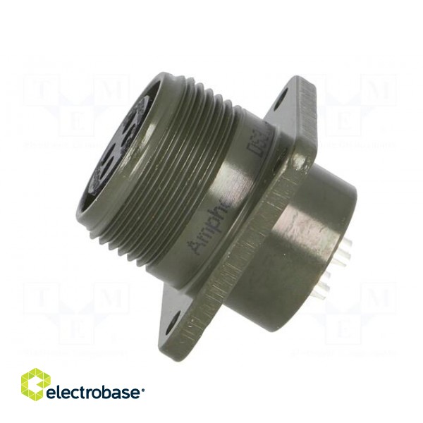 Connector: circular | size 14S | MS/DS | aluminium alloy | olive | 13A image 3