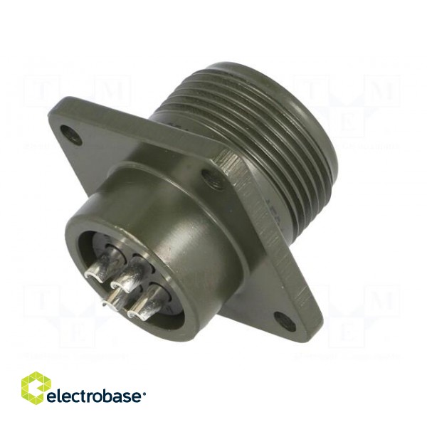 Connector: circular | socket | PIN: 4 | female | soldering | MS/DS | 13A image 6