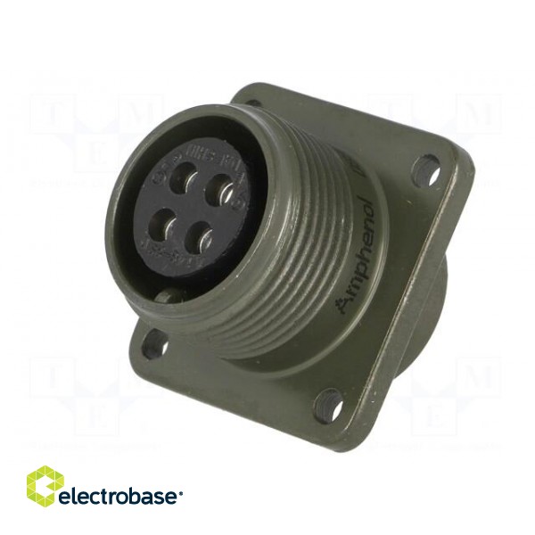 Connector: circular | size 14S | MS/DS | aluminium alloy | olive | 13A image 2