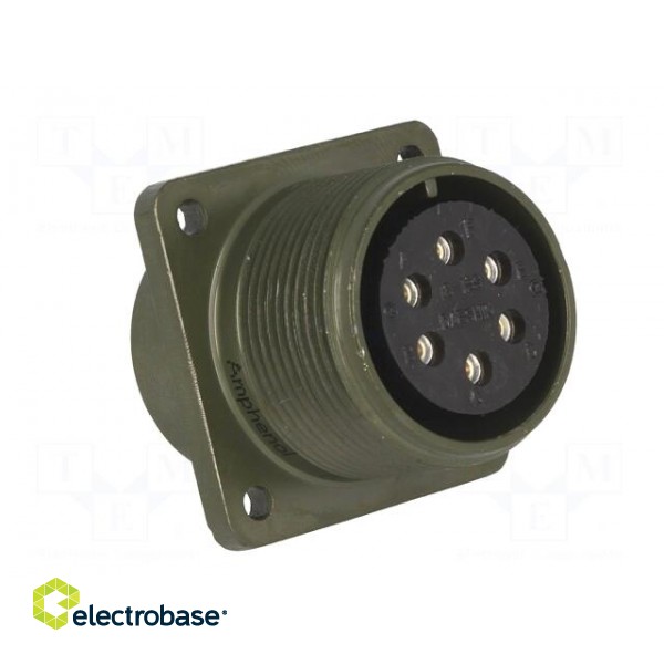Connector: circular | Series: DS/MS | socket | female | PIN: 6 | 13A image 8