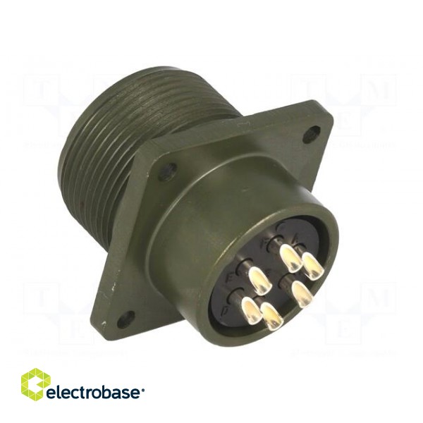 Connector: circular | Series: DS/MS | socket | female | PIN: 6 | 13A image 4