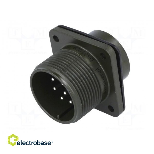 Connector: circular | socket | PIN: 10 | male | soldering | MS/DS | 13A image 2