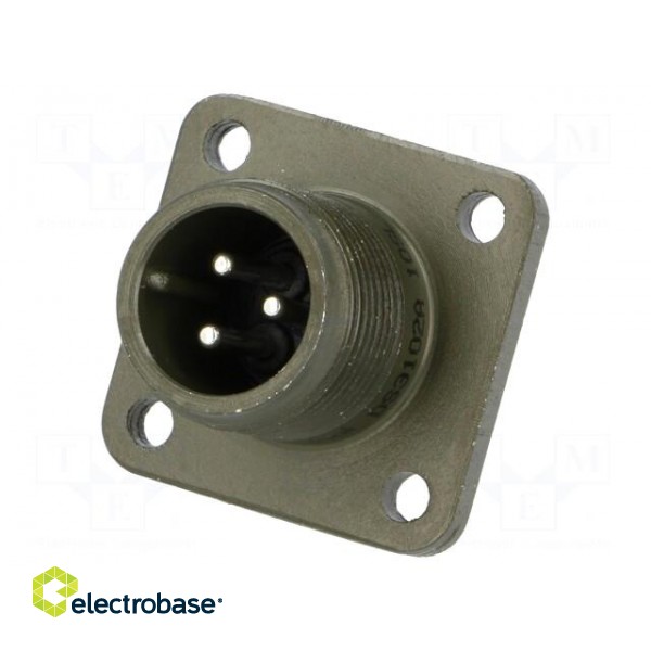 Connector: circular | Series: DS/MS | socket | male | PIN: 3 | soldering image 1