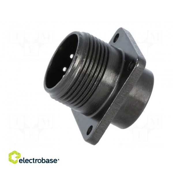 Connector: circular | socket | PIN: 5 | male | soldering | MS/DS | 13A image 3