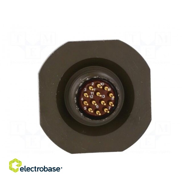 Connector: military | socket | male | Plating: gold-plated | size 11 image 5