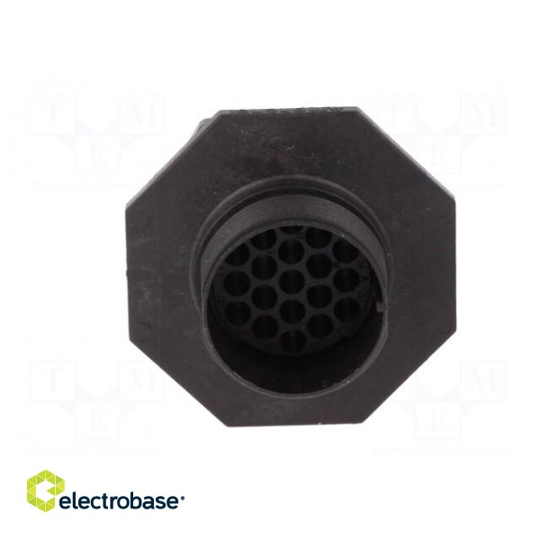 Connector: circular | socket | for panel mounting,front side nut image 5