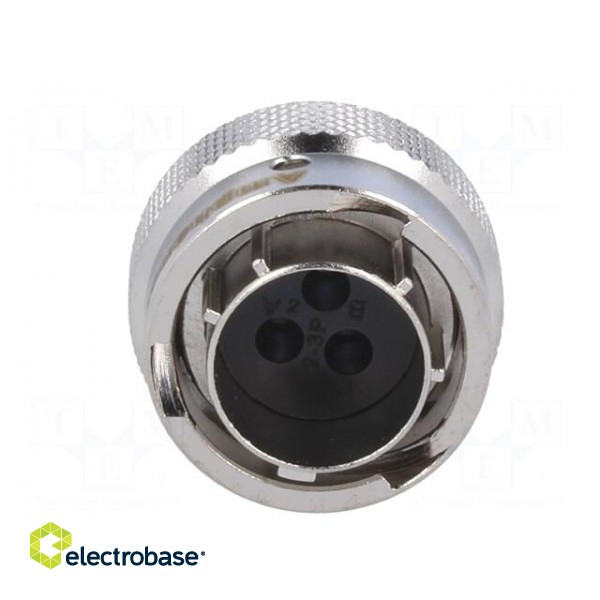 Connector: circular | plug | for cable | PIN: 3 | male | w/o contacts image 9