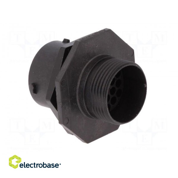 Connector: circular | socket | for panel mounting,front side nut image 4