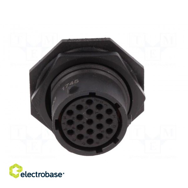 Connector: circular | socket | for panel mounting,front side nut image 9