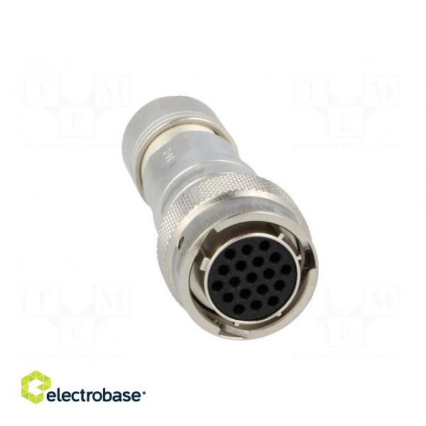Connector: circular | plug | for cable | PIN: 19 | female | crimped | IP67 image 9