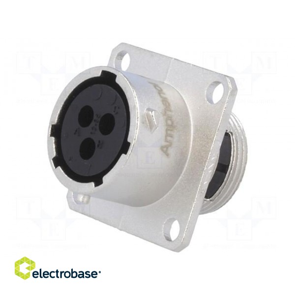 Connector: circular | Series: RT360 | socket | female | PIN: 3 | IP67 image 1