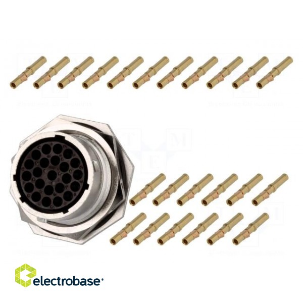 Connector: circular | Series: RT360 | socket,plug | female | crimped image 1