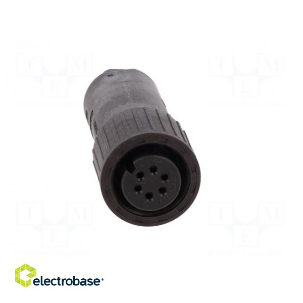 Connector: circular | plug | Series: CM | IP67 | PIN: 6 | female | 10A | 50V image 9