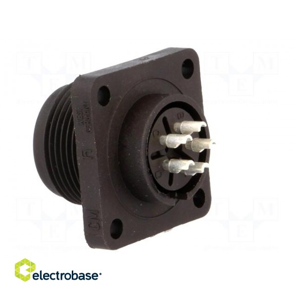 Connector: circular | socket | Series: CM | IP67 | PIN: 5 | male | 10A | 50V image 4