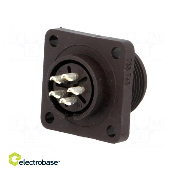 Connector: circular | socket | Series: CM | IP67 | PIN: 5 | male | 10A | 50V image 6