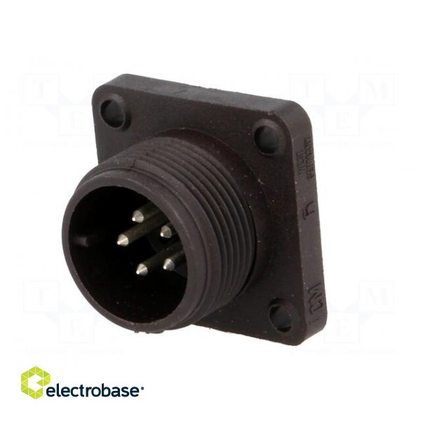 Connector: circular | socket | Series: CM | IP67 | PIN: 5 | male | 10A | 50V image 2