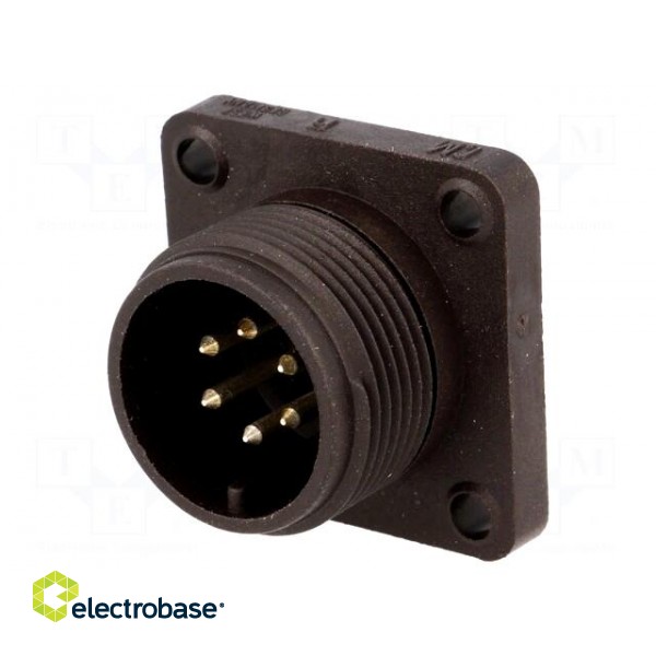 Connector: circular | socket | Series: CM | IP67 | PIN: 6 | male | 10A | 50V image 1