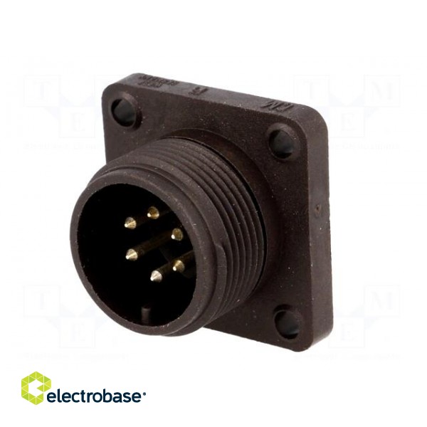 Connector: circular | socket | Series: CM | IP67 | PIN: 6 | male | 10A | 50V image 2