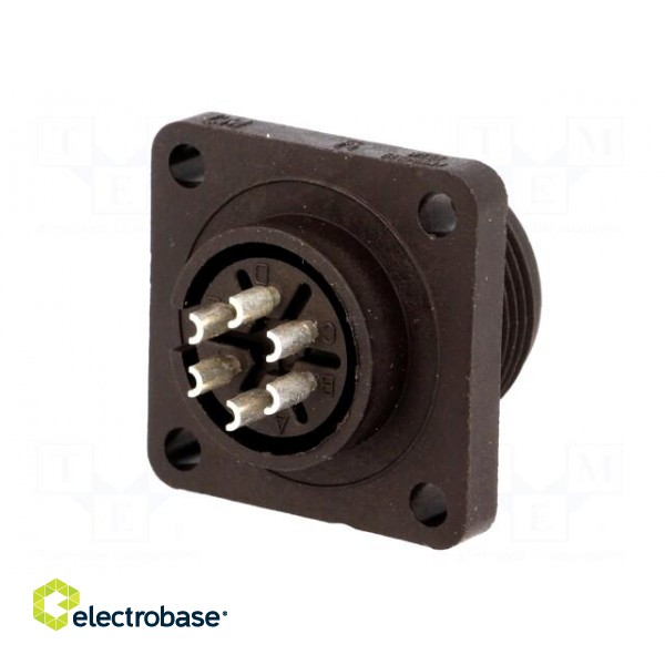 Connector: circular | socket | Series: CM | IP67 | PIN: 6 | male | 10A | 50V image 6