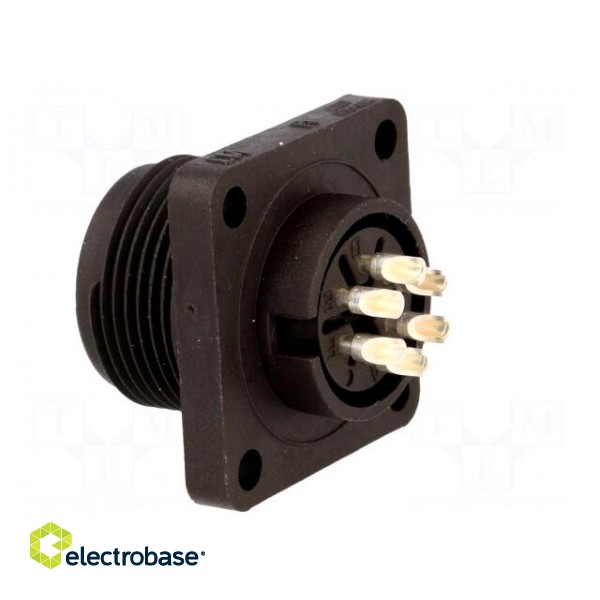 Connector: circular | socket | Series: CM | IP67 | PIN: 6 | male | 10A | 50V image 4