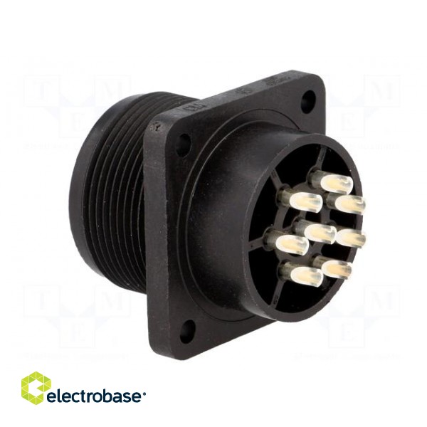 Connector: circular | socket | Series: CM | IP67 | PIN: 8 | male | 10A | 50V image 4