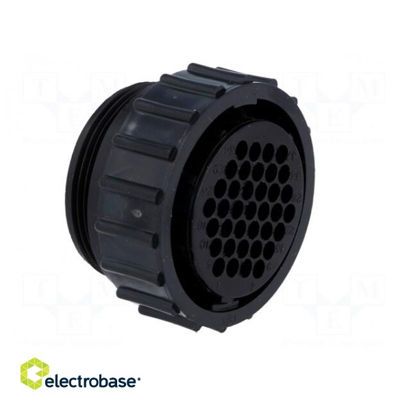 Connector: circular | plug | female | PIN: 37 | w/o contacts | for cable paveikslėlis 8