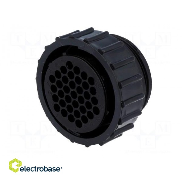 Connector: circular | plug | female | PIN: 37 | w/o contacts | for cable paveikslėlis 2