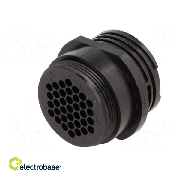 Connector: circular | plug | male | PIN: 37 | w/o contacts | for cable image 6