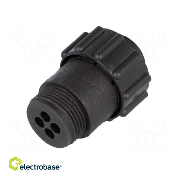 Plug | male | PIN: 4 | w/o contacts | CPC Series 1 | for cable | size 11 image 6
