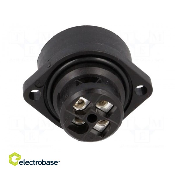 Connector: circular | socket | female | IP67 | CA | PIN: 4(3+1) | 3+PE image 5