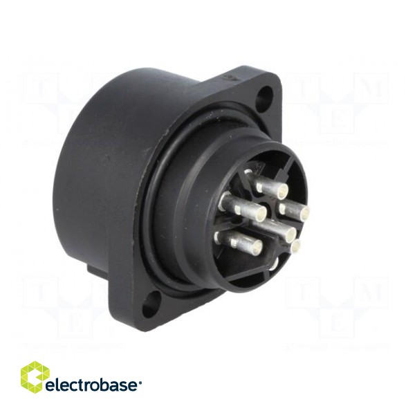 Connector: circular | socket | female | IP67 | CA | PIN: 7(6+1) | 6+PE image 4