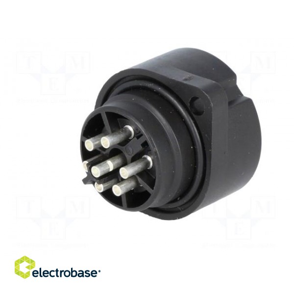 Connector: circular | socket | female | IP67 | CA | PIN: 7(6+1) | 6+PE image 6