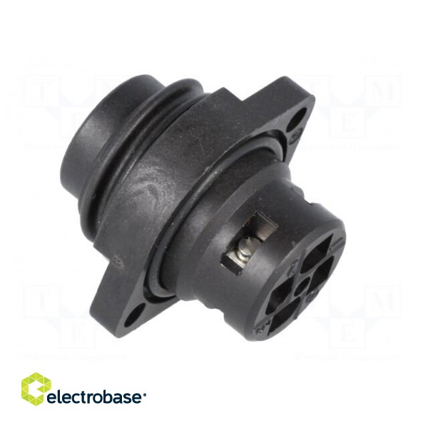 Connector: circular | socket | male | IP67 | CA | PIN: 4(3+1) | 3+PE | 400V image 4
