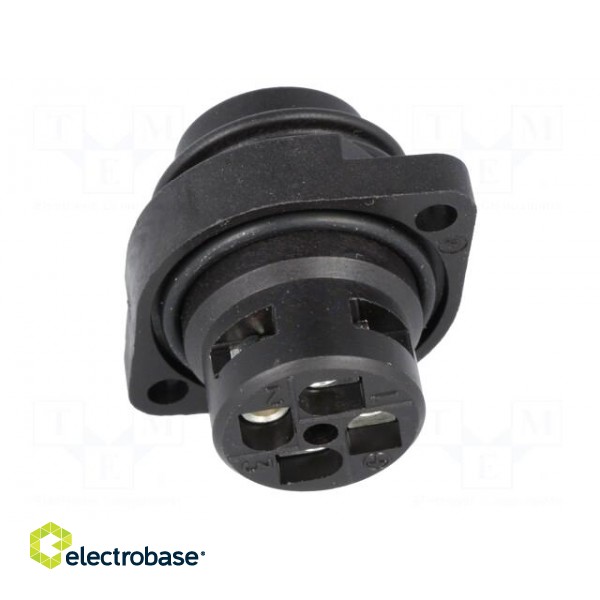 Connector: circular | socket | male | IP67 | CA | PIN: 4(3+1) | 3+PE | 400V image 5