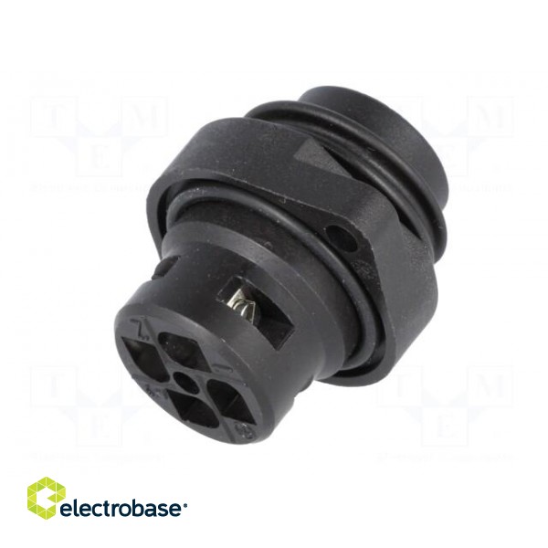 Connector: circular | socket | male | IP67 | CA | PIN: 4(3+1) | 3+PE | 400V image 6