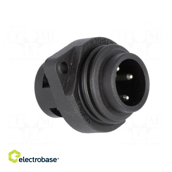 Connector: circular | socket | male | IP67 | CA | PIN: 4(3+1) | 3+PE | 400V image 8