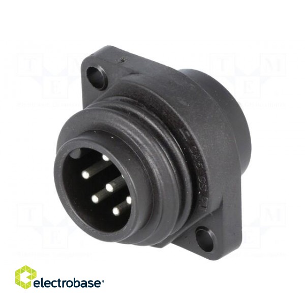 Connector: circular | socket | male | IP67 | CA | PIN: 7(6+1) | 6+PE | 250V image 1
