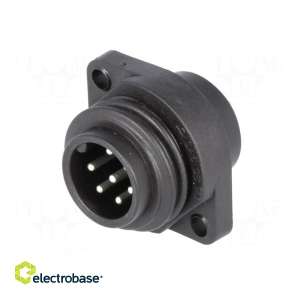 Connector: circular | socket | male | IP67 | CA | PIN: 7(6+1) | 6+PE | 250V image 2