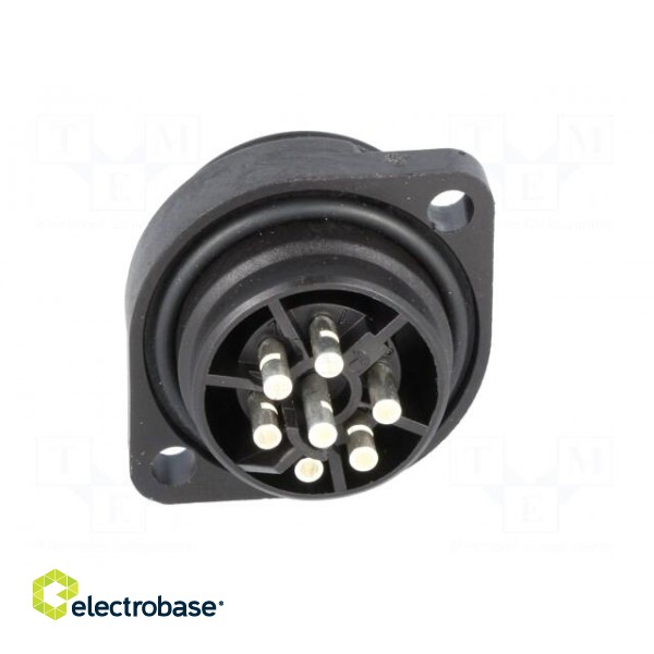 Connector: circular | socket | male | IP67 | CA | PIN: 7(6+1) | 6+PE | 250V image 5