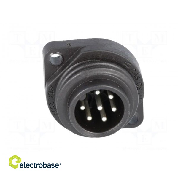 Connector: circular | socket | male | IP67 | CA | PIN: 7(6+1) | 6+PE | 250V image 9
