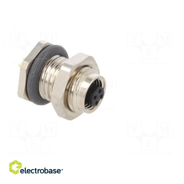 Connector: M5 | socket | female | THT | PIN: 4 | 1A | straight | 60V | 26AWG фото 8
