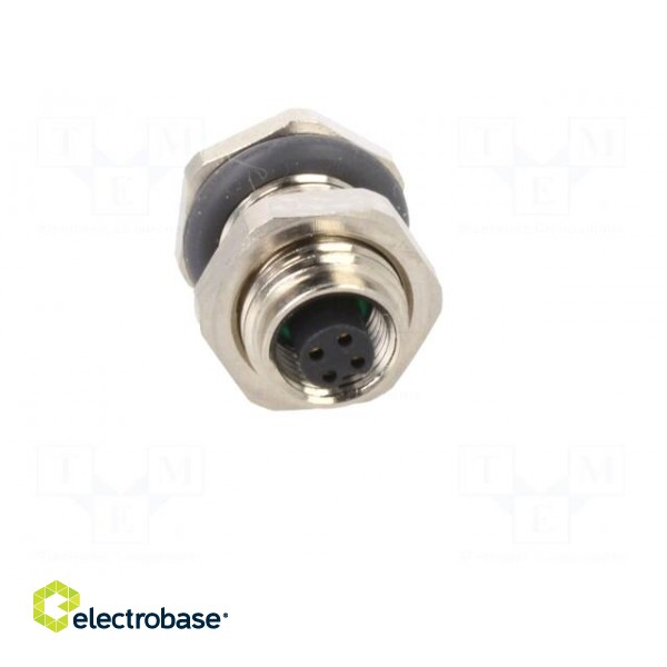 Connector: M5 | socket | female | THT | PIN: 4 | 1A | straight | 60V | 26AWG фото 9