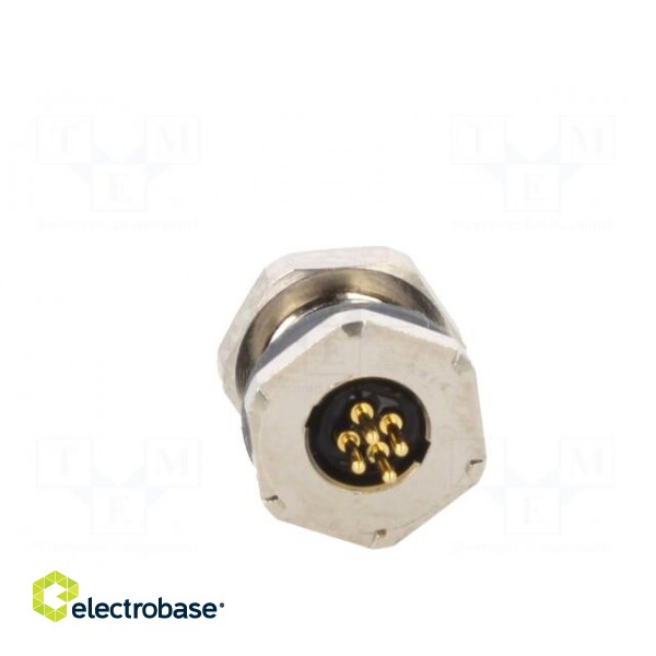 Connector: M5 | socket | female | THT | PIN: 4 | 1A | straight | 60V | 26AWG фото 5