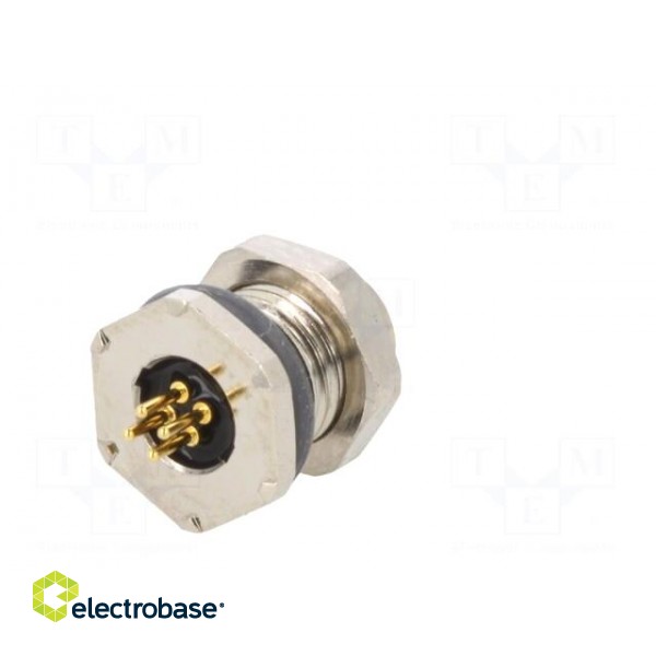 Connector: M5 | socket | female | THT | PIN: 4 | 1A | straight | 60V | 26AWG фото 6